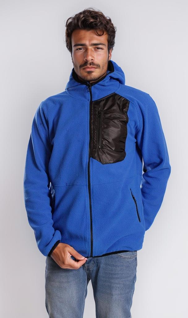 o201220-HOODED FLEECE JACKET BLUE – RAVIN