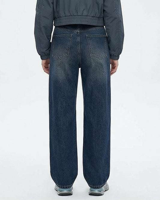 Essential Dark Wash High-Waisted Wide Leg Jeans