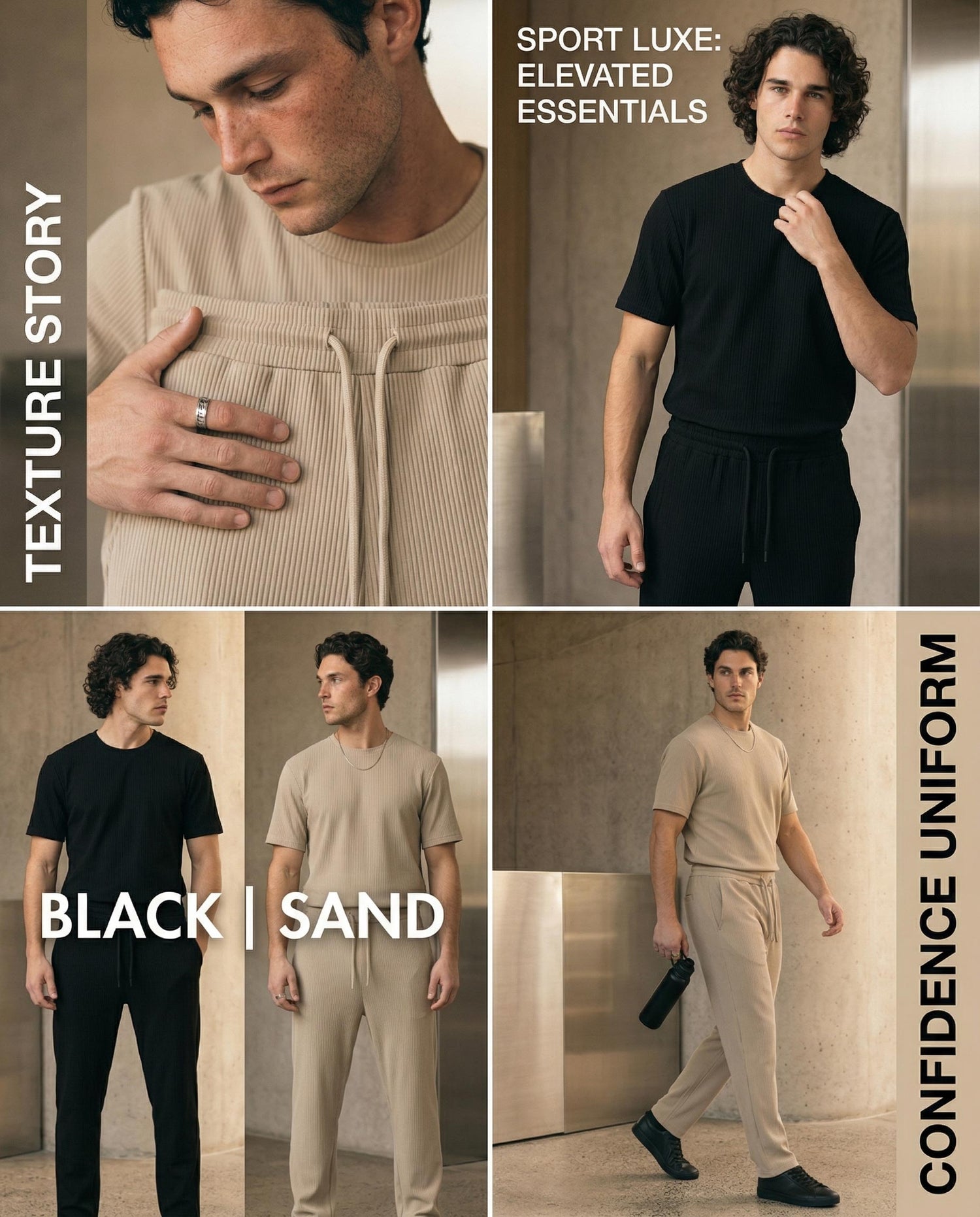 Men The Rib-Plain Editorial Set Collection