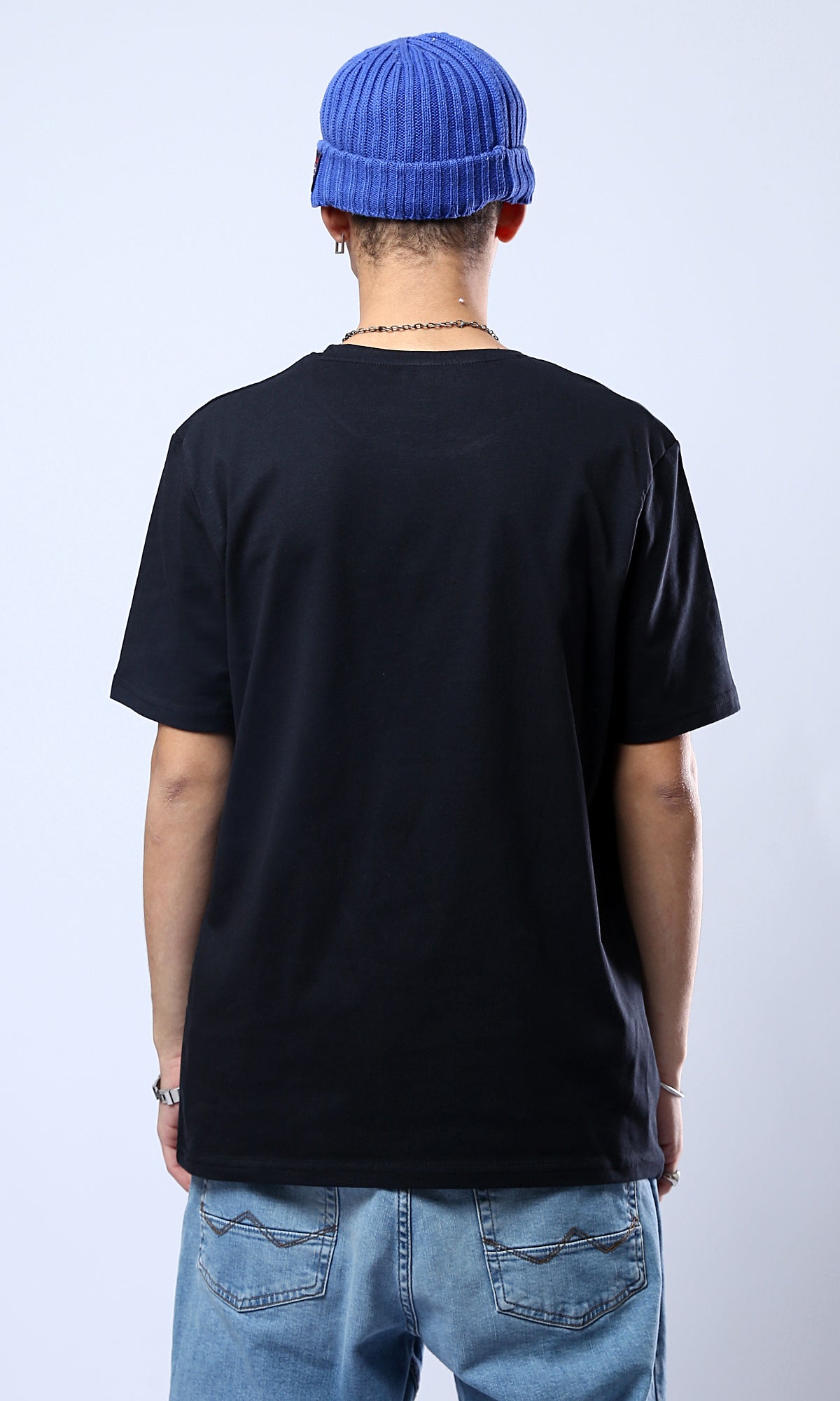 O178971 Slip On Printed "London" Black Printed Tee