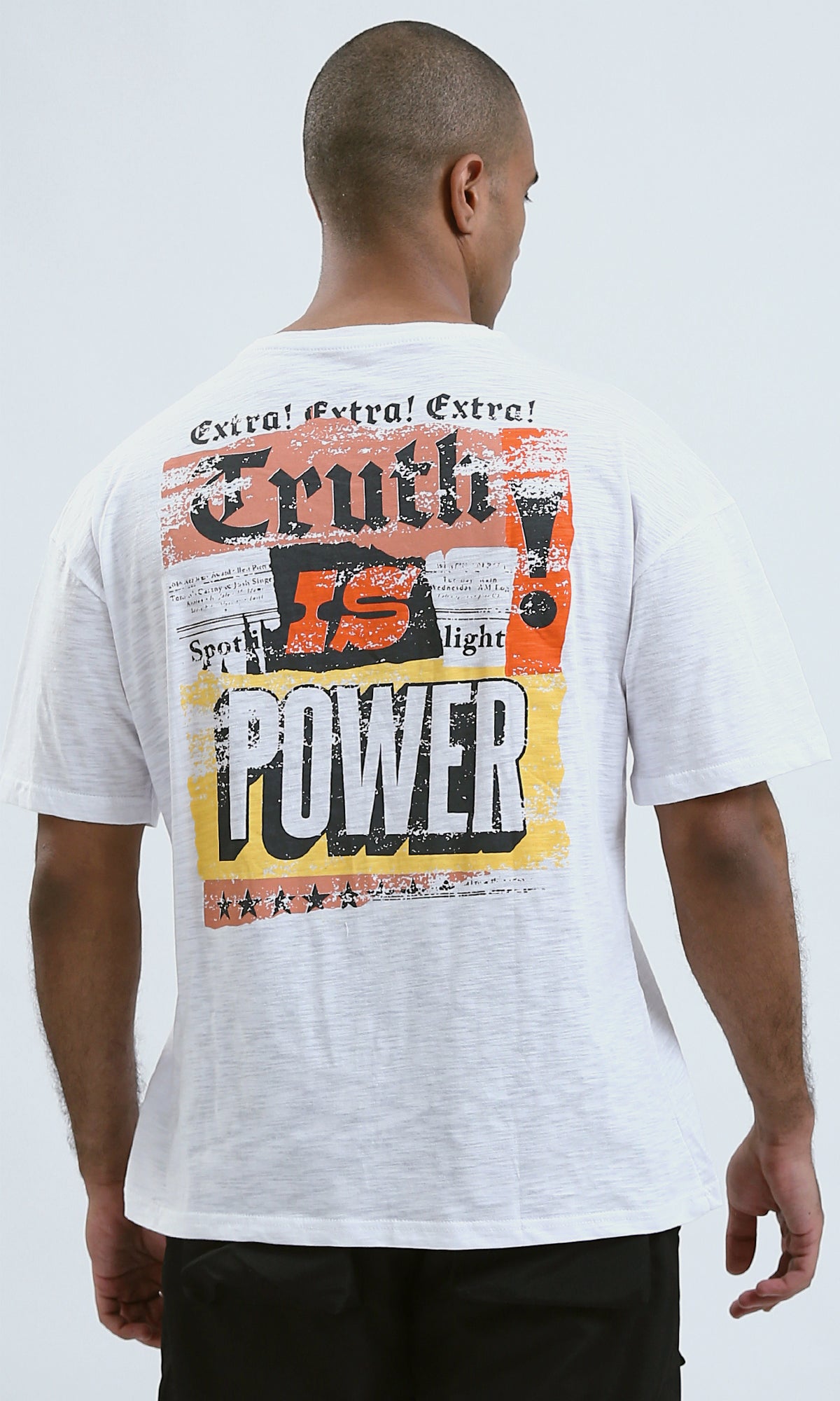 O190733 - Heather White Short Sleeves Comfy Tee