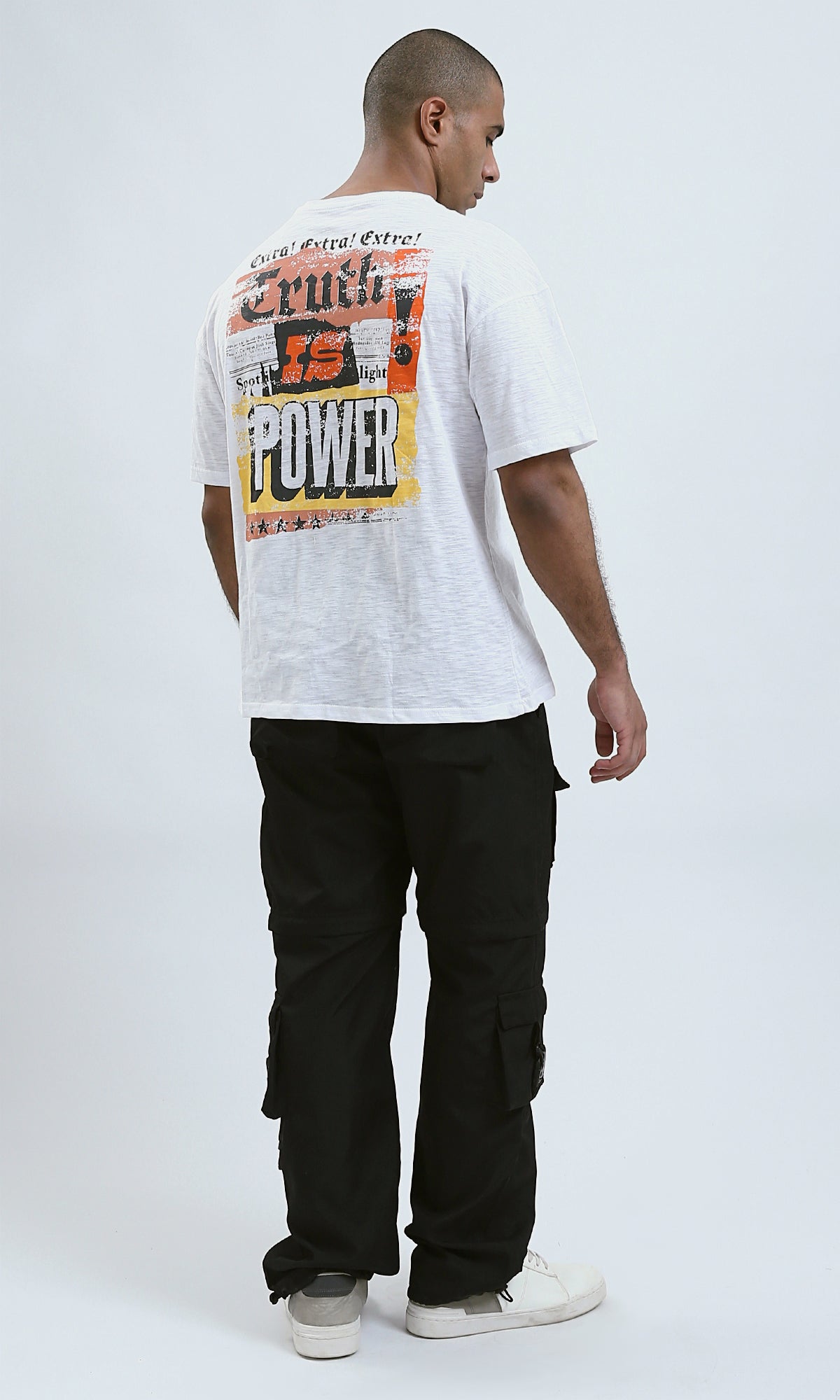 O190733 - Heather White Short Sleeves Comfy Tee