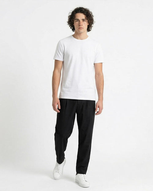 تي شيرت مطبوع "Beatles" - ابيض