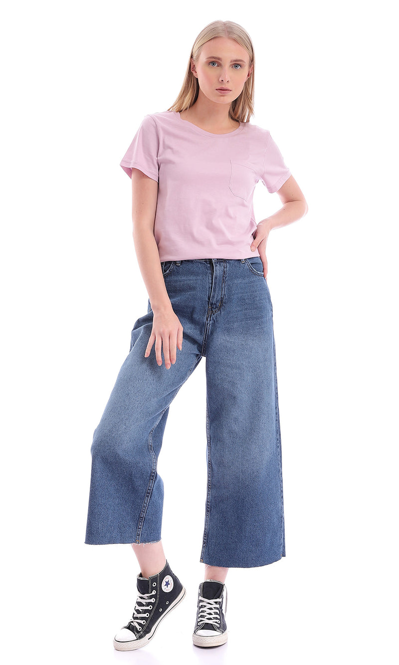 تيشيرت موف فاتح بجيب أمامى