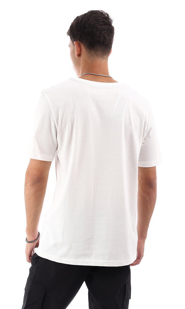 95198 Colorful Printed Wolf Off-White Tee