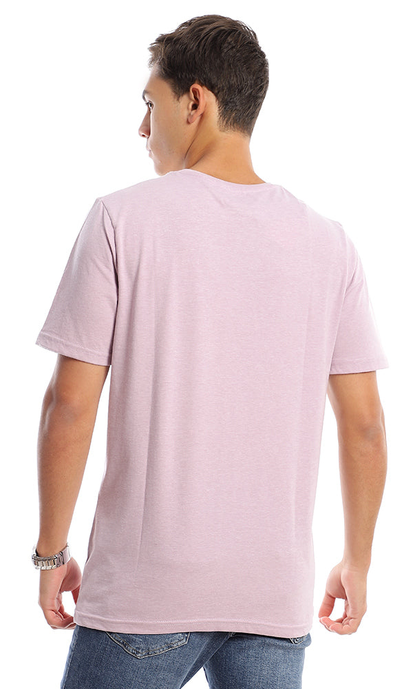 95547 Crew Neck Heather Lilac Trendy Tee