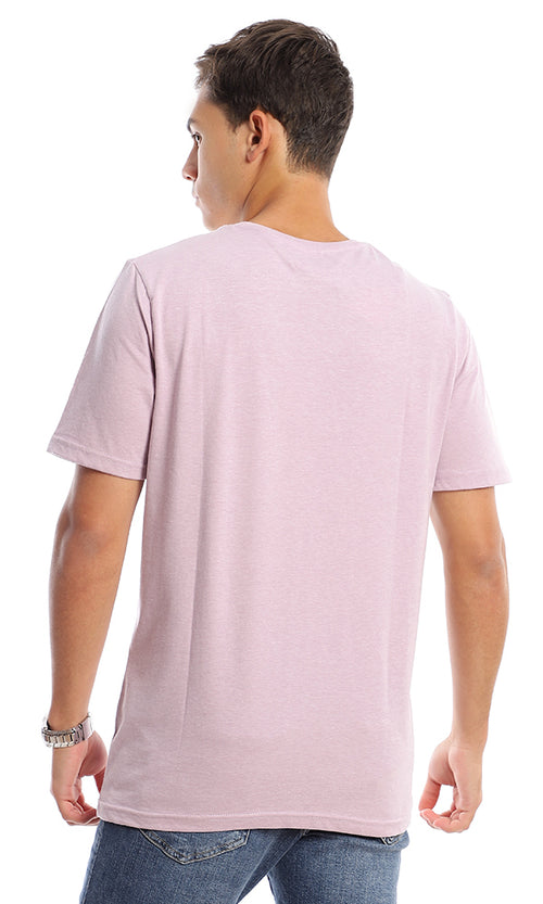 95547 Crew Neck Heather Lilac Trendy Tee
