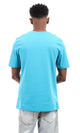 95575 "Varsity" Short Sleeves Printed T-Shirt - Turquoise