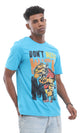 95576 "Don'T Mess With Me" Tiger Printed Turquoise Tee