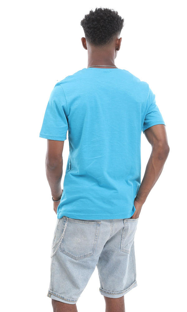 95576 "Don'T Mess With Me" Tiger Printed Turquoise Tee