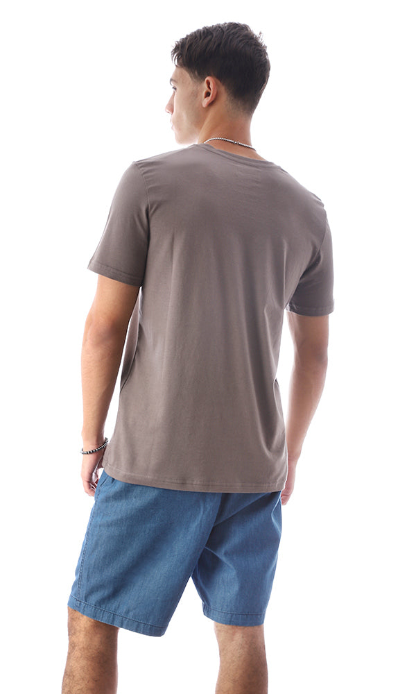 95754 Slip On Crew Neck Printed "Sunset Beach" Tee