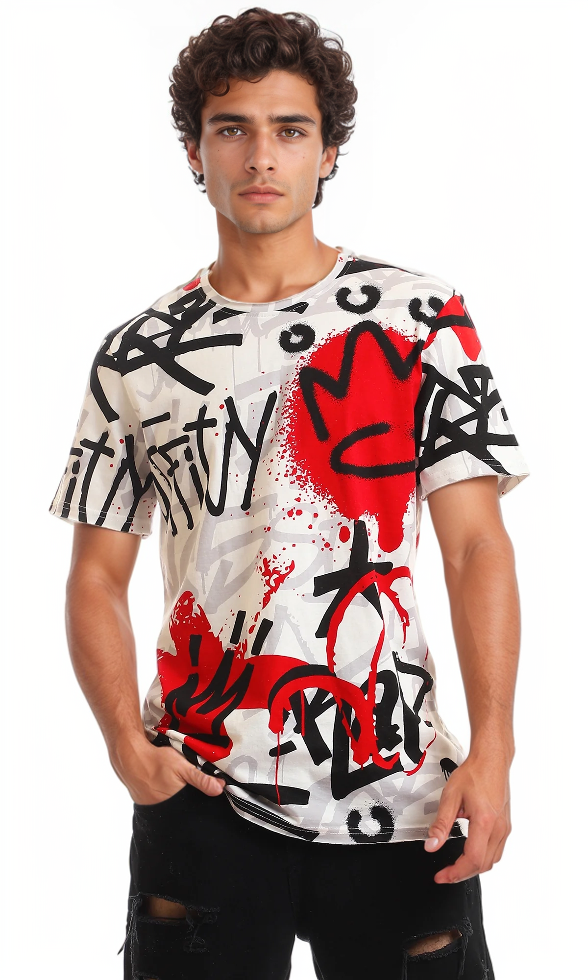 T-shirt à manches courtes pour hommes 97183
