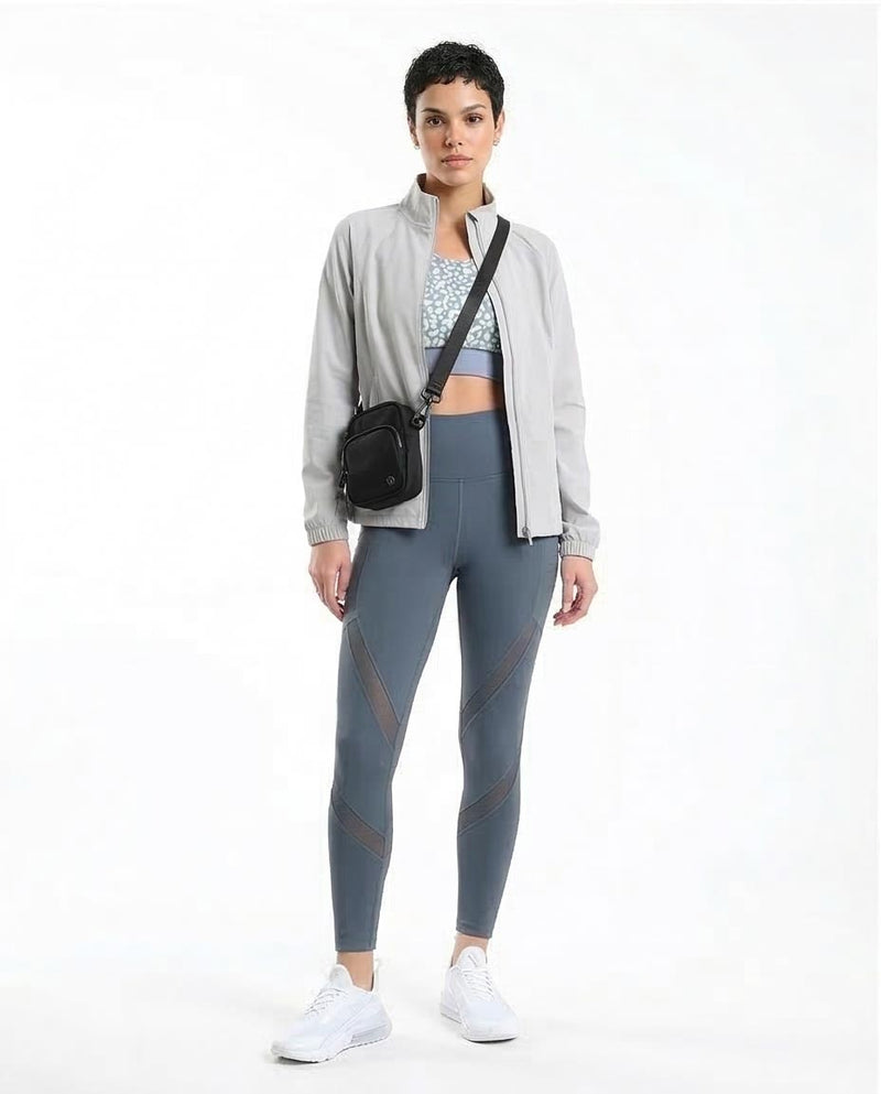 حمالة صدر رياضية مريحة لونين - سماوي وأزرق رمادي