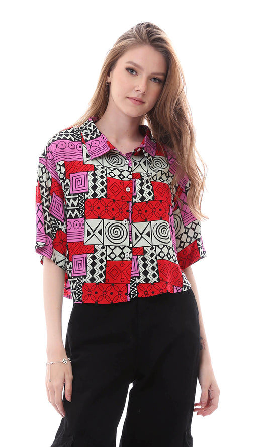 O167016 Women Short Sleeve Shirt