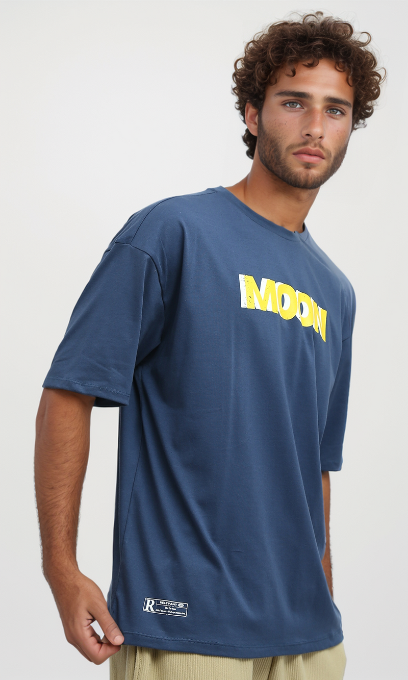 O182395 "Moon" Elbow Sleeves Jeans Blue Tee