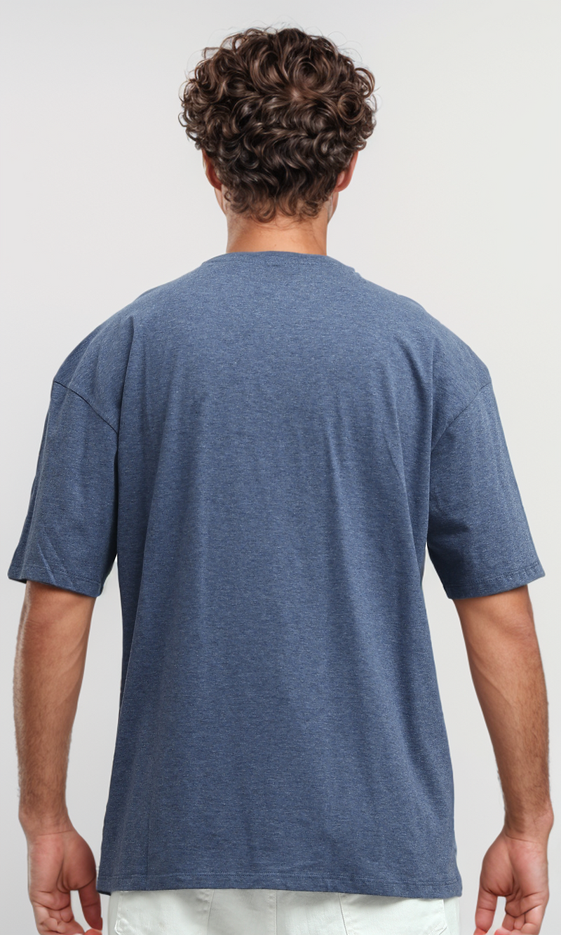 O182397 Heather Jeans Blue Summer Tee With Front Print