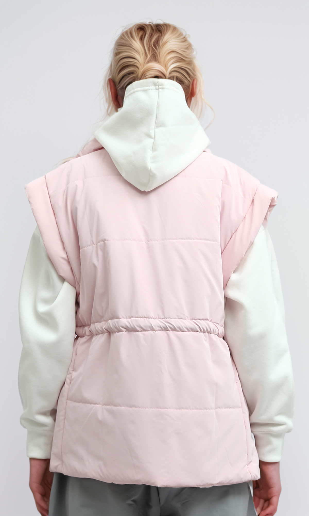 O192718 Ravin Women Vest Fly Zip Modern - Light Pink