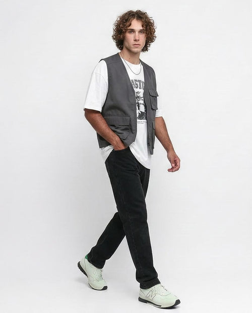 Premium Black Slim Fit Jeans - 100% Cotton Men's Denim - RAVIN - O192891