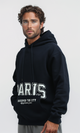 O193403 Drawstring Hoodie Neck With Printed On Pocket - Navy