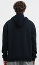 O193403 Drawstring Hoodie Neck With Printed On Pocket - Navy