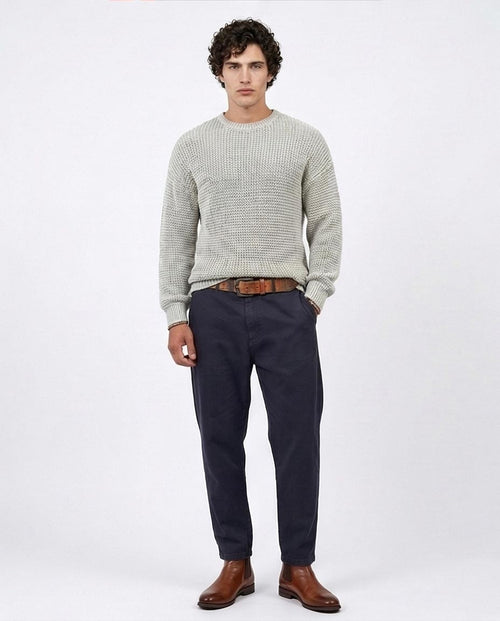 Ravin Men's Crewneck Waffle-Knit Sweater - Classic Fit - O198300