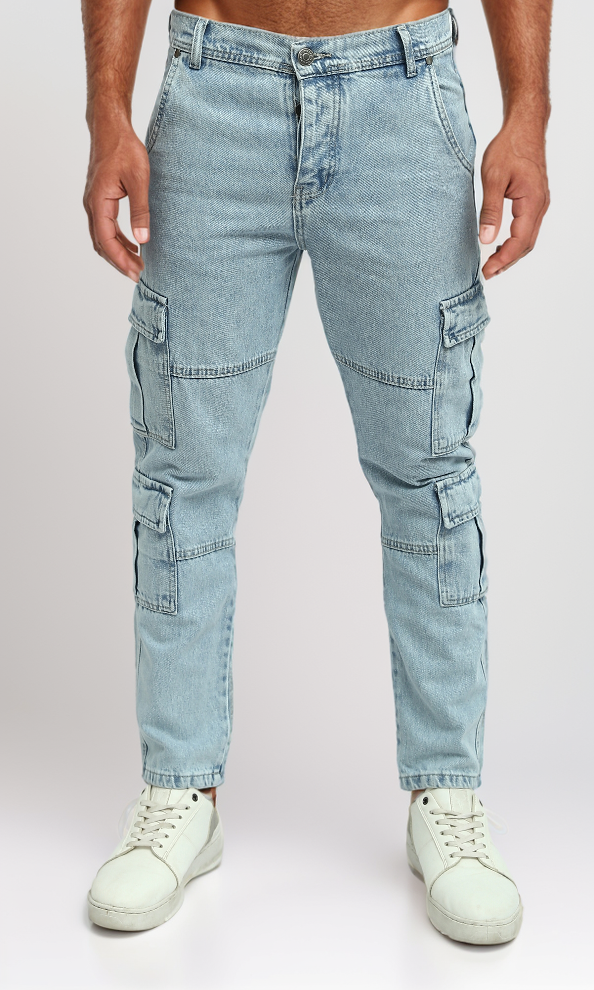 O198964 Slim Fit Cargo Pocket Jeans