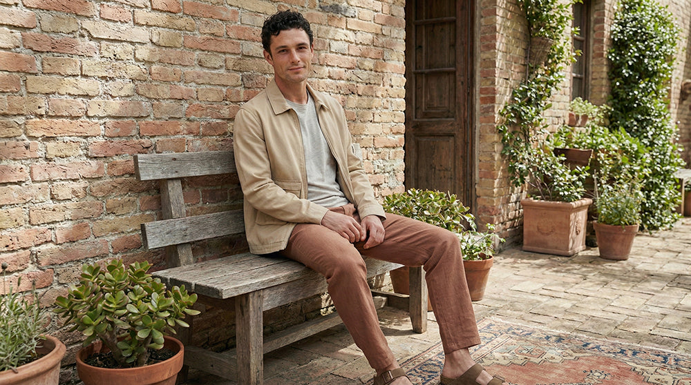 Tan Utility Zip-Up Jacket