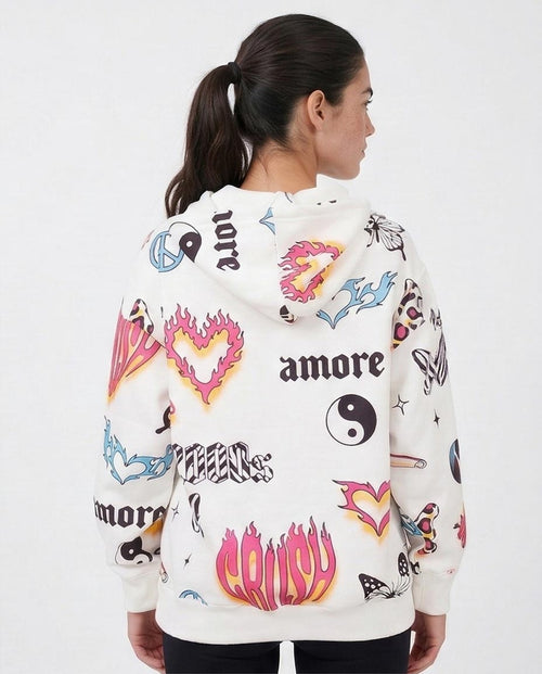 Ravin | 2000s Graphic "Amore" Oversized Hoodie - O200017