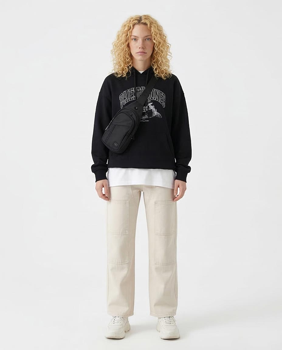 Ravin Women's High-Waist Wide-Leg Utility Carpenter Pants - Ecru - O202341