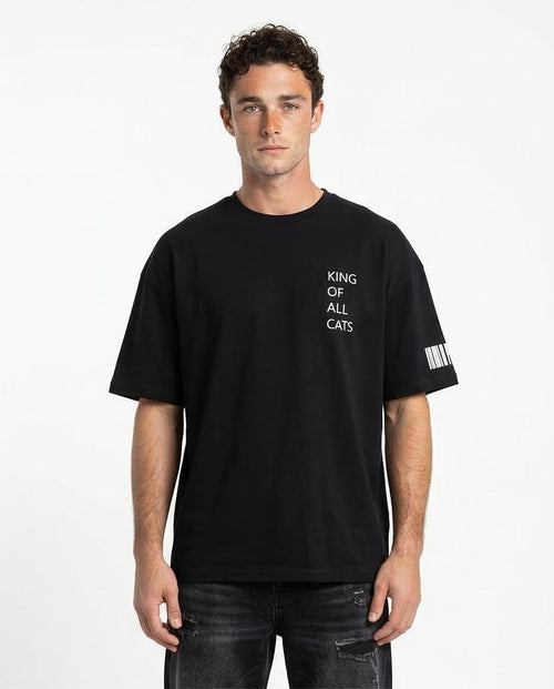 "king of All Cats" Oversized Graphic T-Shirt