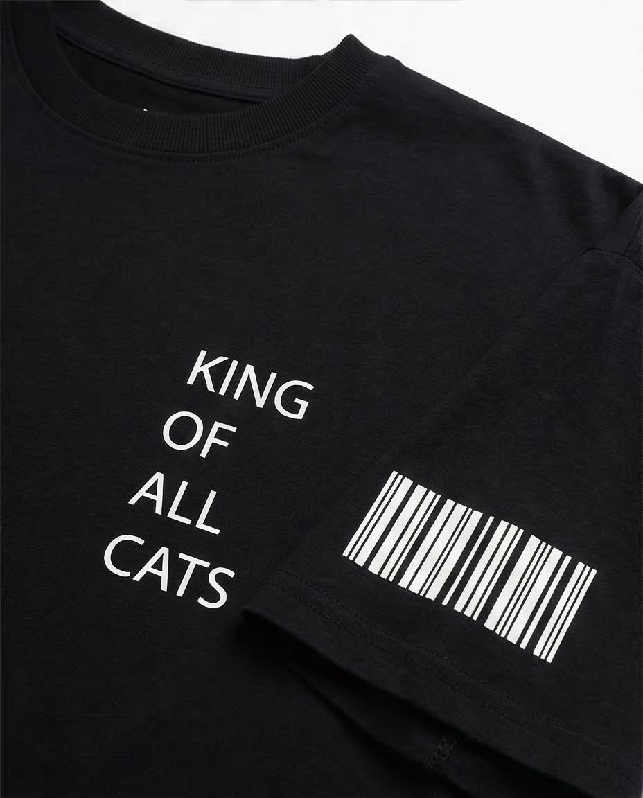 Ravin "King of All Cats" Oversized Graphic T-Shirt - R209413