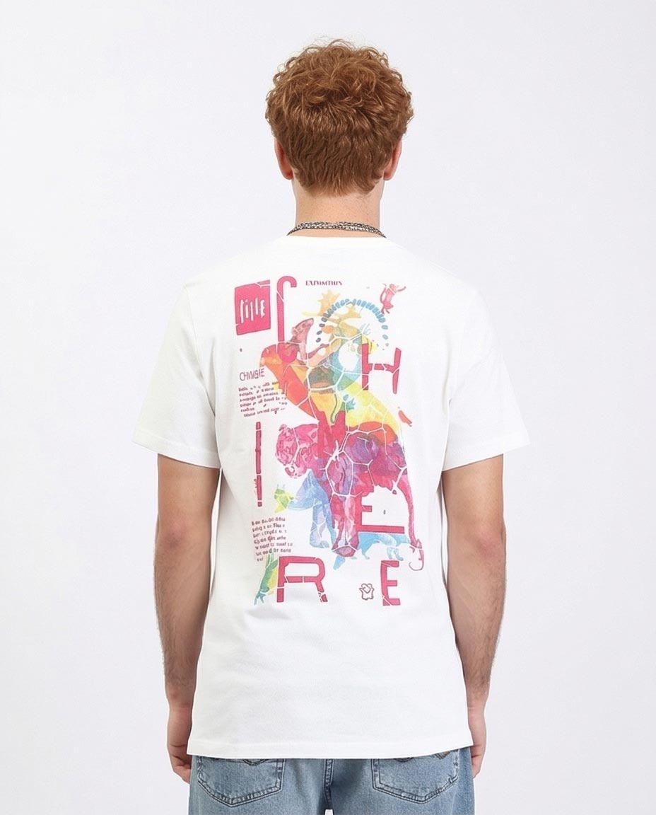 Ravin Men’s "Chimere" Graphic T-Shirt – White - R209425