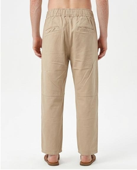 Ravin Relaxed-Fit Cotton Twill Chinos with Elasticated Waist – Sand - R209805