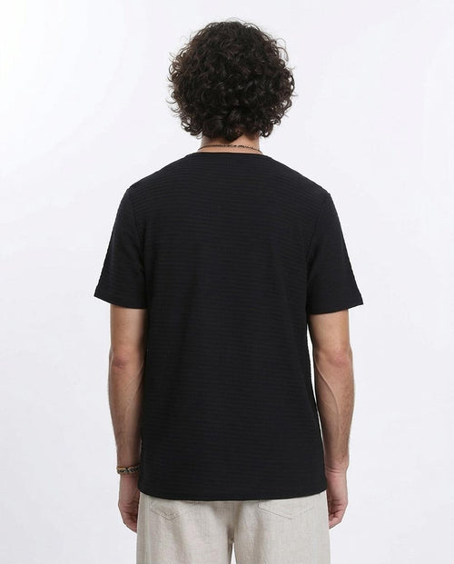 Ravin Men’s Horizontal Slub Textured Essential Tee - R210934