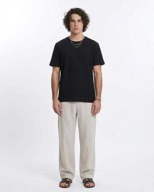 Ravin Men’s Horizontal Slub Textured Essential Tee - R210934
