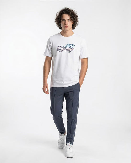 Ravin Men's "Chicago 27" Graphic Cotton T-Shirt - White - R212490