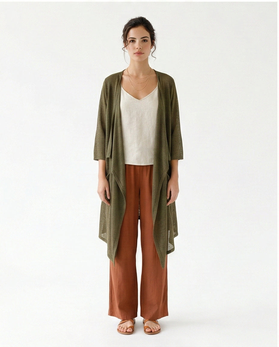 Women's Cardigan - Khaki