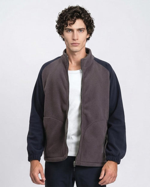 Ravin Men's Two-Tone Raglan Fleece Zip-Up Jacket
