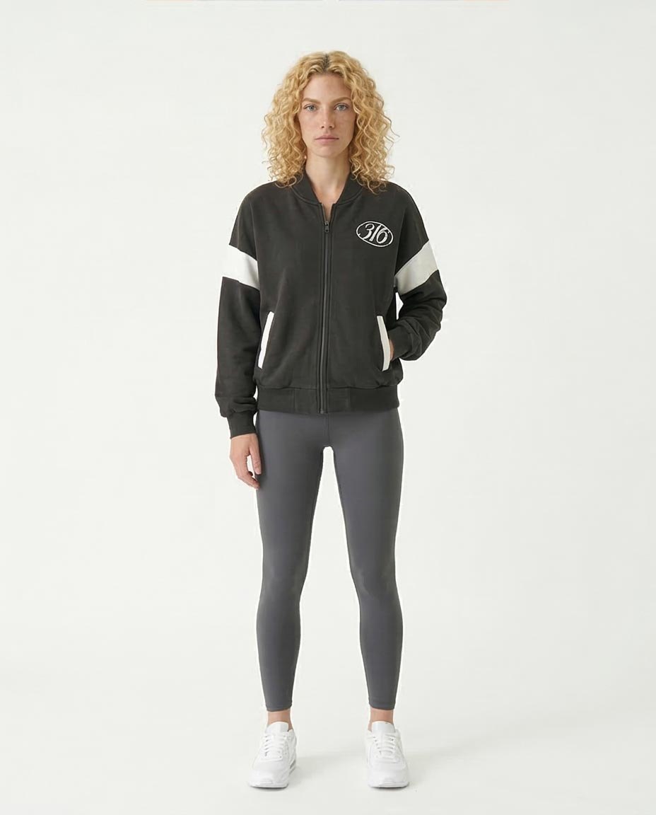 Ravin Unisex "316 Eternal Life" Graphic Bomber Jacket – Sport Luxe Edition - R214385
