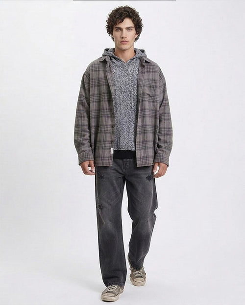Slip On Casual Heavy Hoodie - Heather Grey - R214872