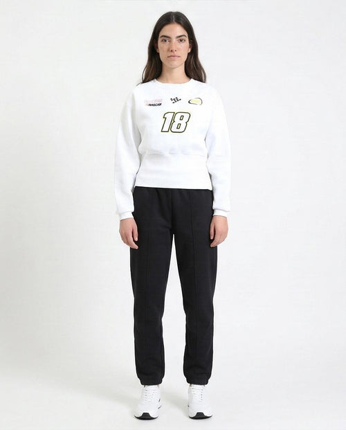 Ravin Women's NASCAR Graphic Cropped Sweatshirt - White - R214910