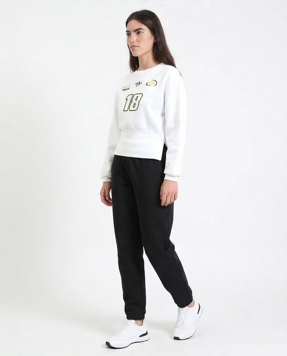 Ravin Women's NASCAR Graphic Cropped Sweatshirt - White - R214910