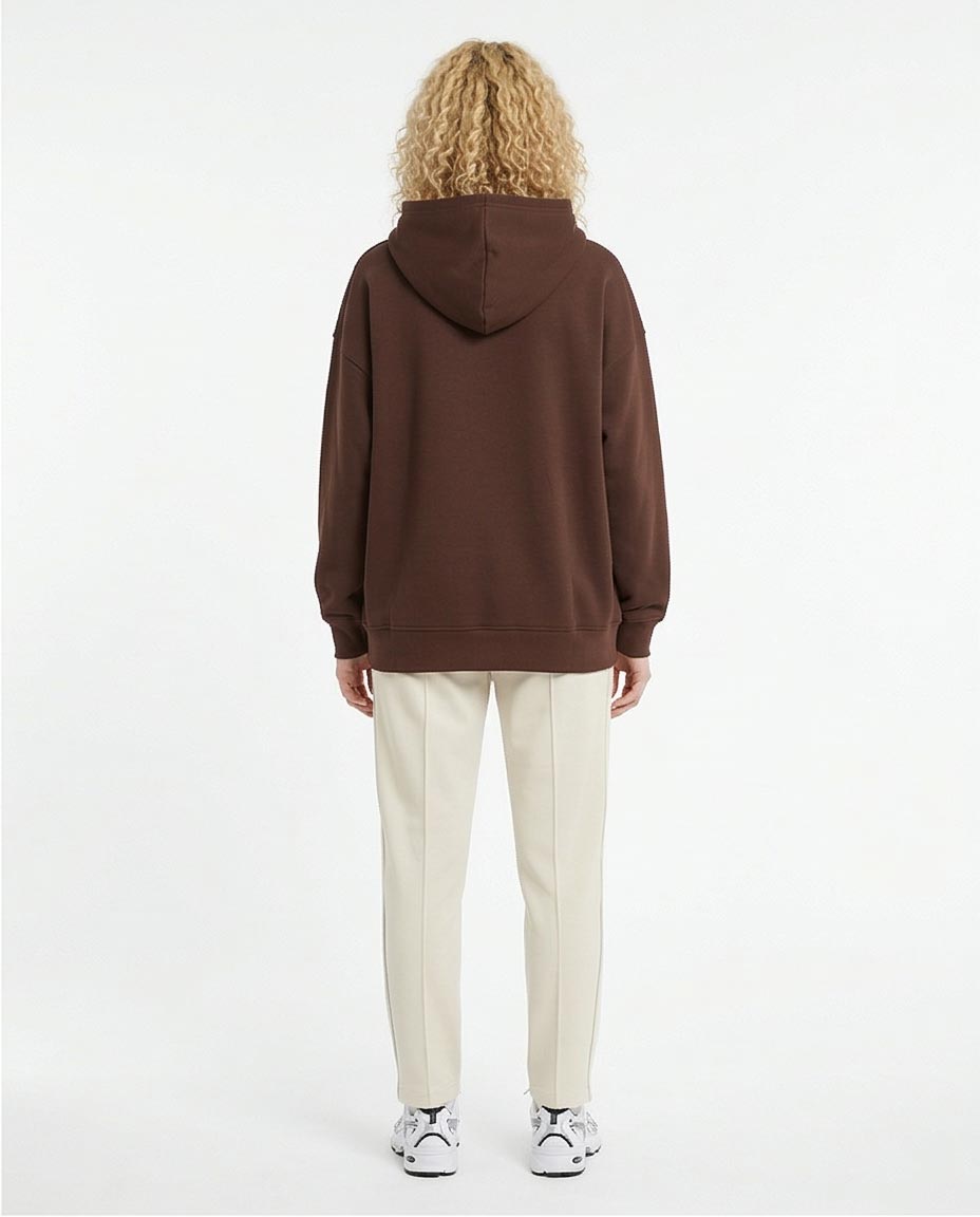 Ravin Women Chocolate Oversized Fleece Hoodie - R215218
