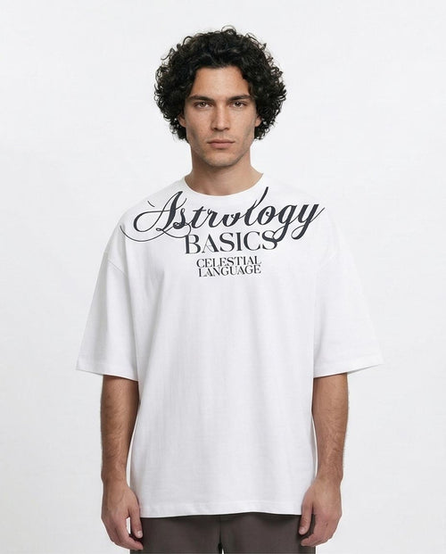Ravin | Astrology Basics Oversized Graphic T-Shirt - R215747