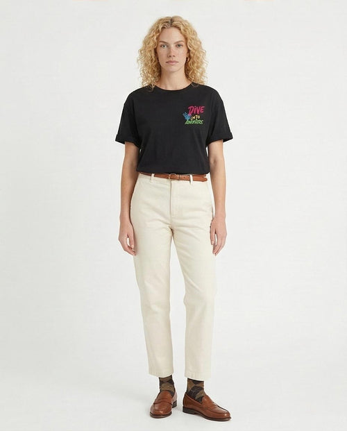 Ravin "Dive Into Adventure" Dahab Edition – Neon Graphic Oversized T-Shirt in Black -R215766