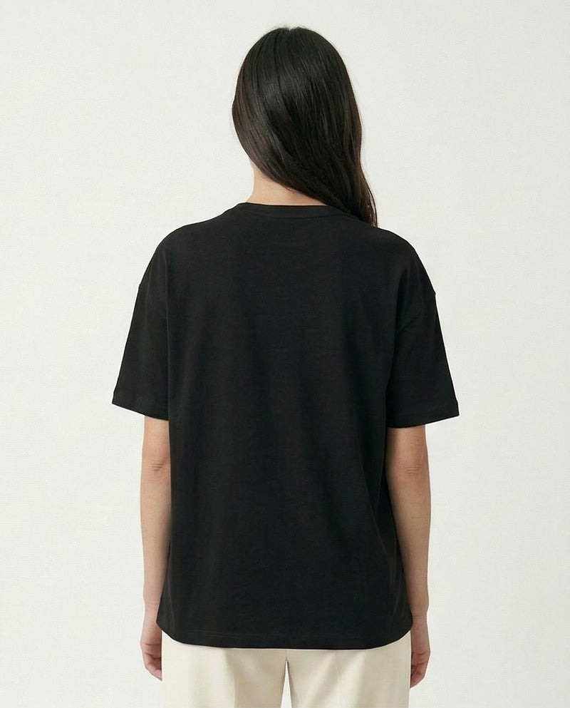 Ravin | Women's Heavyweight Oversized Essential T-Shirt- Black - R215878