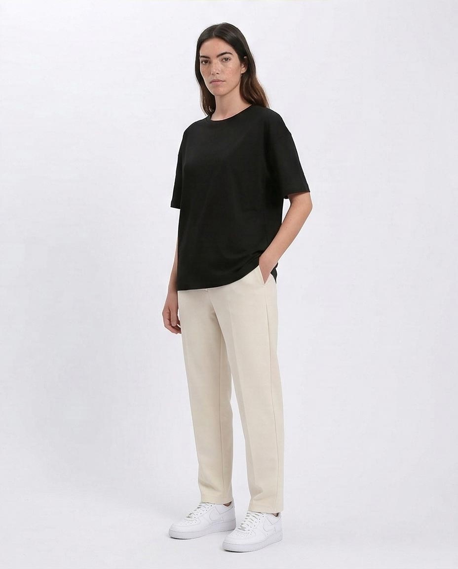 Ravin | Women's Heavyweight Oversized Essential T-Shirt- Black - R215878