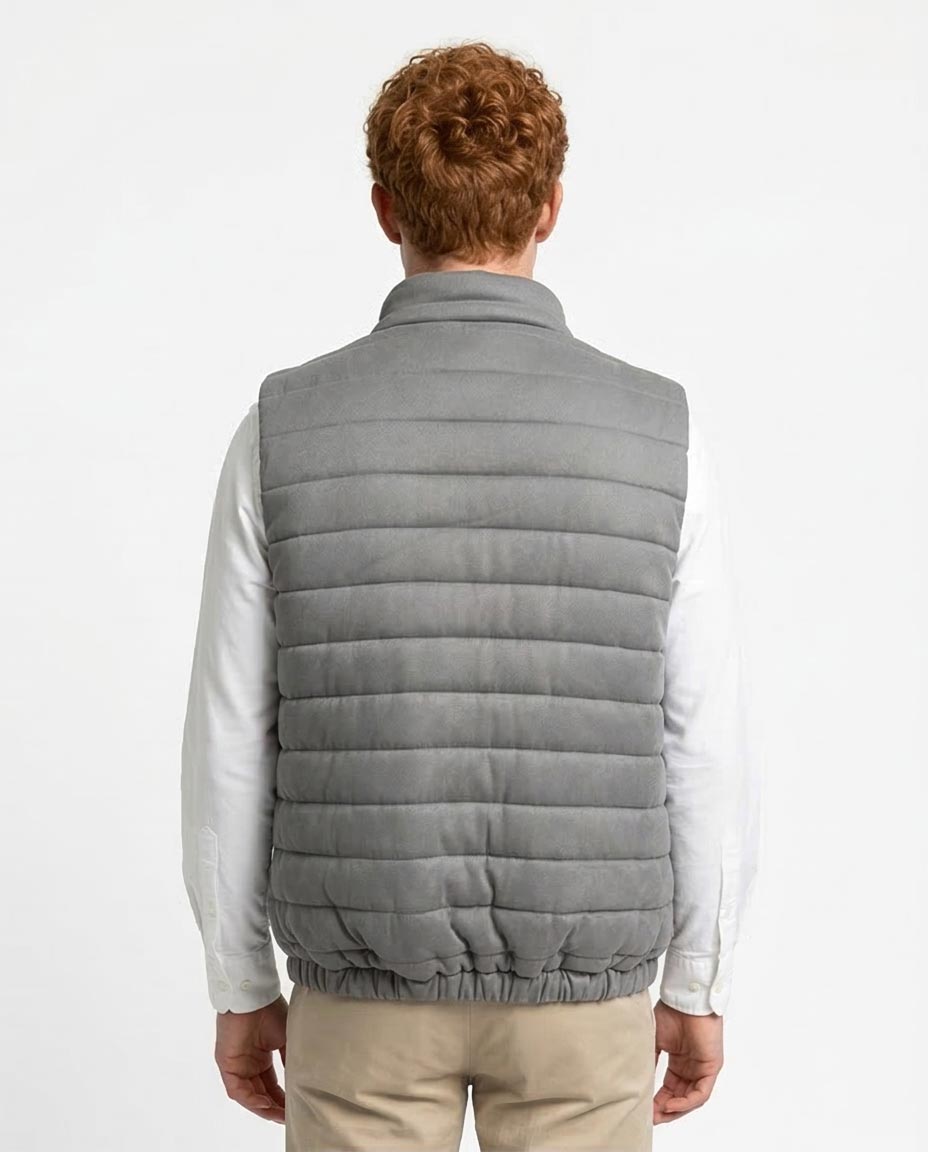 Ravin Men's Quilted Performance Puffer Vest – Slate Grey - R215935