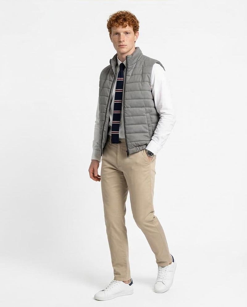 Ravin Men's Quilted Performance Puffer Vest – Slate Grey - R215935