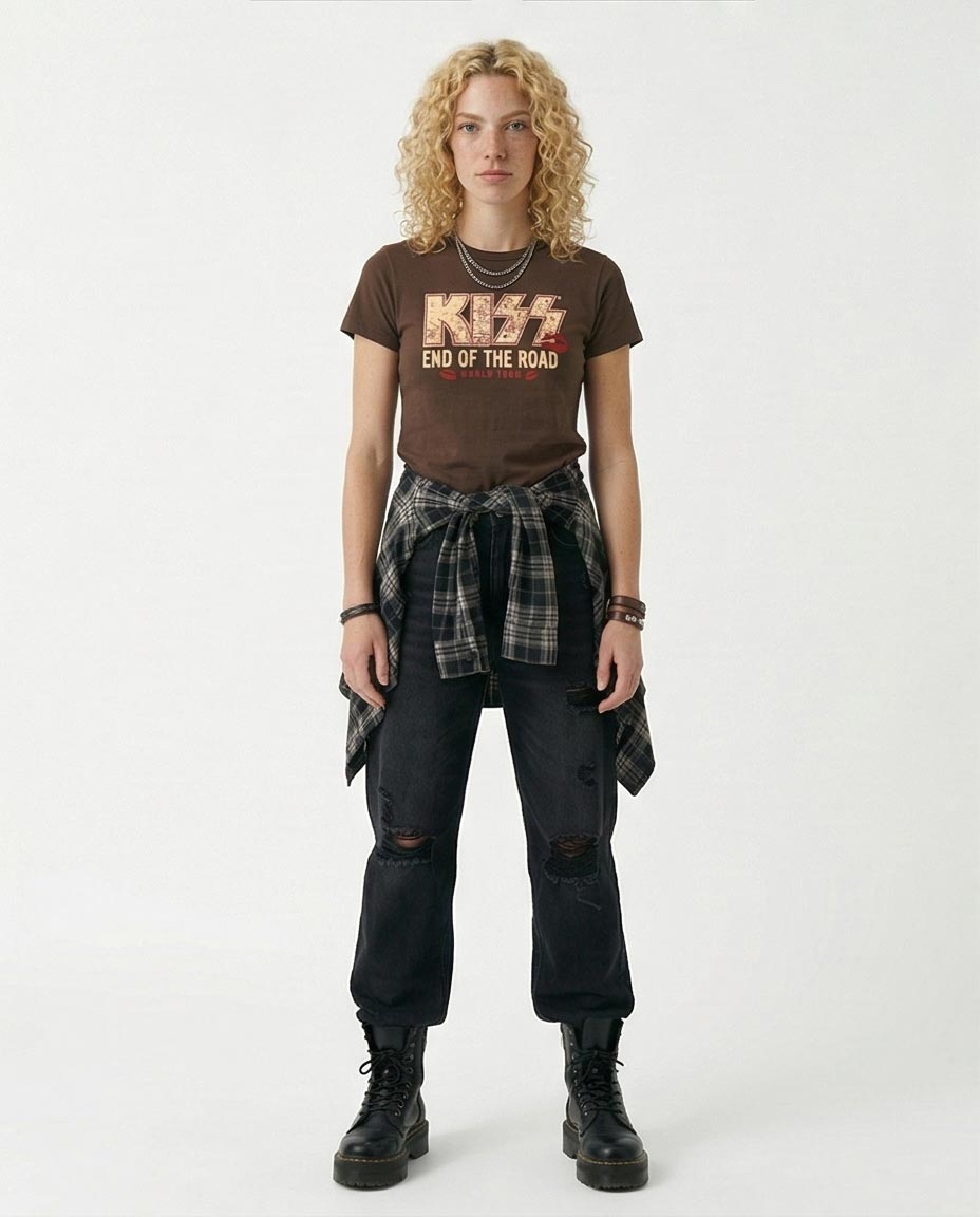 Ravin x KISS: تي شيرت بطبعة End Of The Road World Tour - R216400